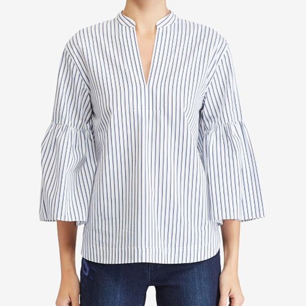 RALPH LAUREN STRIPED BLOUSE